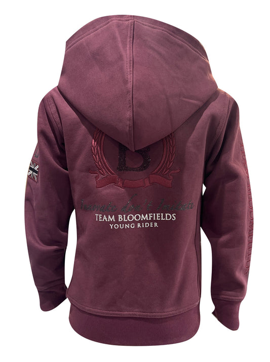 BLOOMFIELDS JUNIOR SEQUIN HOODIE burgundy