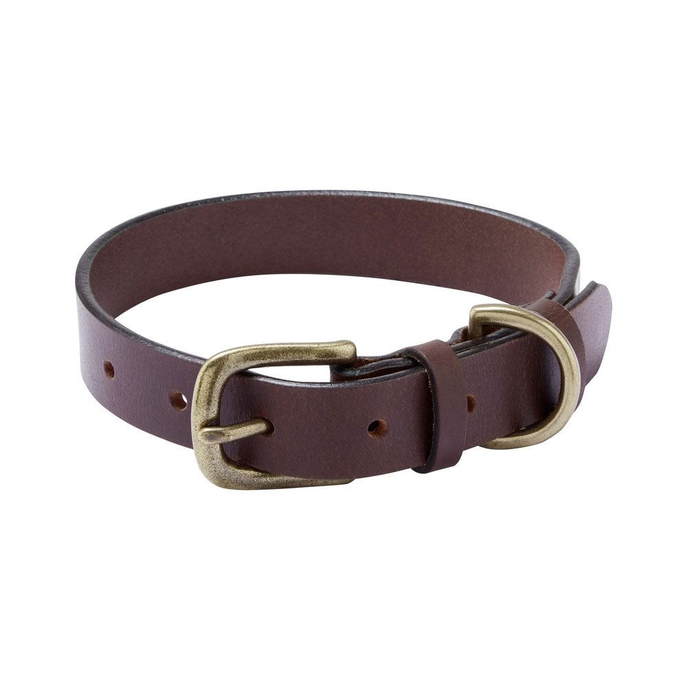 Le Chameau Leather Dog Collar Brown