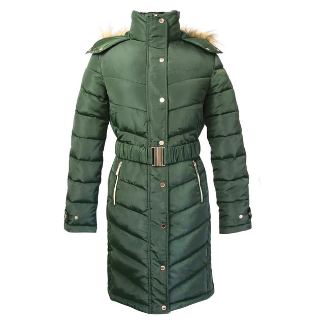 Coldstream Branxton Quilted Long Coat Fern