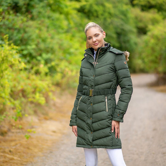 Coldstream Branxton Quilted Long Coat Fern