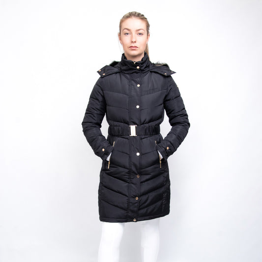 Coldstream Branxton Quilted Long Coat Black